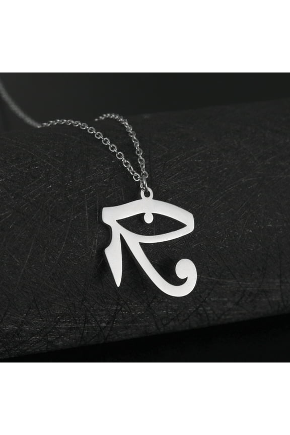Ancient Egypt The Eye Of Horus Ra Necklace for Women Stainless Steel Wedjat Udjat Neck Chains Amulet Protection Jewelry