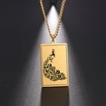 thumbnail image 1 of EUEAVAN Gold Peacock Pendant Stainless Steel Necklace Jewelry, 1 of 7