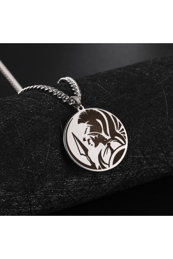 Greek Mythology Pendant Necklace Stainless Steel Pendants Jewelry Vintage Choker