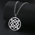 thumbnail image 1 of EUEAVAN Silver Celtic Knot Pendant Necklace Stainless Steel Jewelry, 1 of 5