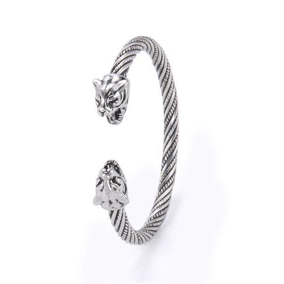 EUEAVAN Viking Animal Cuff Bangles Stainless Steel Bracelet Nordic Vintage Jewelry