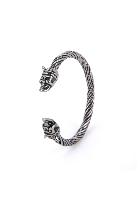 Viking Animal Cuff Bangles Stainless Steel Bracelet Nordic Vintage Jewelry