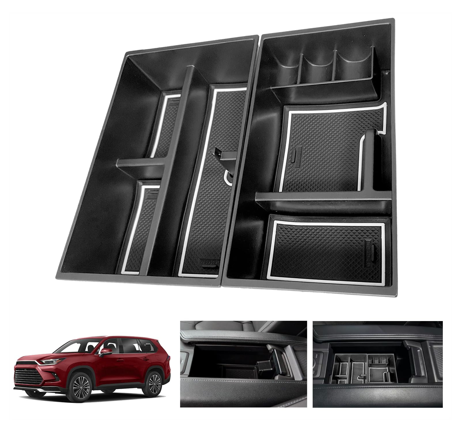 EUEKY update 2024 Toyota Grand Highlander Accessories Center Console ...