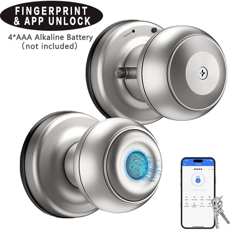 EUERTE Smart Door Knob With Keypad Lock - Keyless Entry Keypad Lock For Bedroom, Home, Office, No App Needed, Auto Lock, Easy Install - View #11