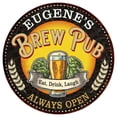 thumbnail image 1 of EUGENE'S Beer Pub Man Cave Metal Sign Home Decor 14 inch Round 100140025281, 1 of 1