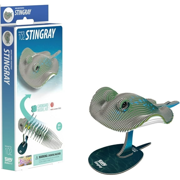 EUGY Stingray 3D Model Craft Kit