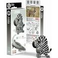 thumbnail image 1 of EUGY Zebra 3D Cardboard Model Kit, 1 of 3