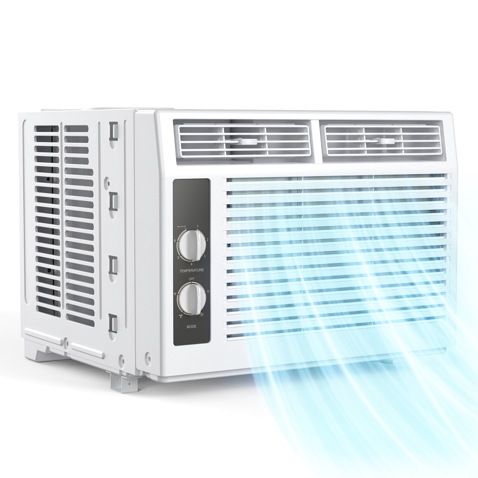 EUHOMY 5,000 BTU Window Air Conditioner, Fast Cooling for Small to Medium Rooms, Energy Efficient, Easy Installation, White