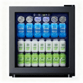 thumbnail image 1 of EUHOMY 50 Can Beverage Refrigerator Cooler, Countertop Mini Fridge with Adjustable Shelves Blue LED, 1 of 8