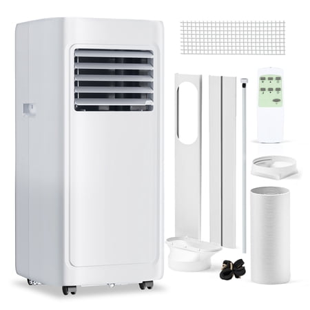 EUHOMY 8000 BTU Portable Air Conditioners, 3-in-1 Standing Smart Cooler with Remote Up to 350 sq.ft, White