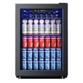 thumbnail image 1 of EUHOMY 95 Can Beverage Refrigerator and Mine Cooler with Glass Door with Adjustable Shelves, 1 of 8