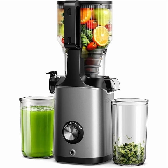 EUHOMY Cold Press Juicer Machines, 5.8" Large Feed Chute Juicer Extractor