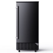 EUHOMY Ice Maker, 80 lbs/24H, Adjustable Cube Size, Self-Cleaning, Reversible Door