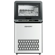 EUHOMY Commercial Ice Maker Machine, 100lbs/24H Stainless Steel Under Counter Ice Machine