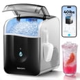 thumbnail image 1 of EUHOMY Countertop Nugget Ice Maker, 40 lbs/24H, Self-Cleaning, Smart App, Chewable Ice, Black, 1 of 12