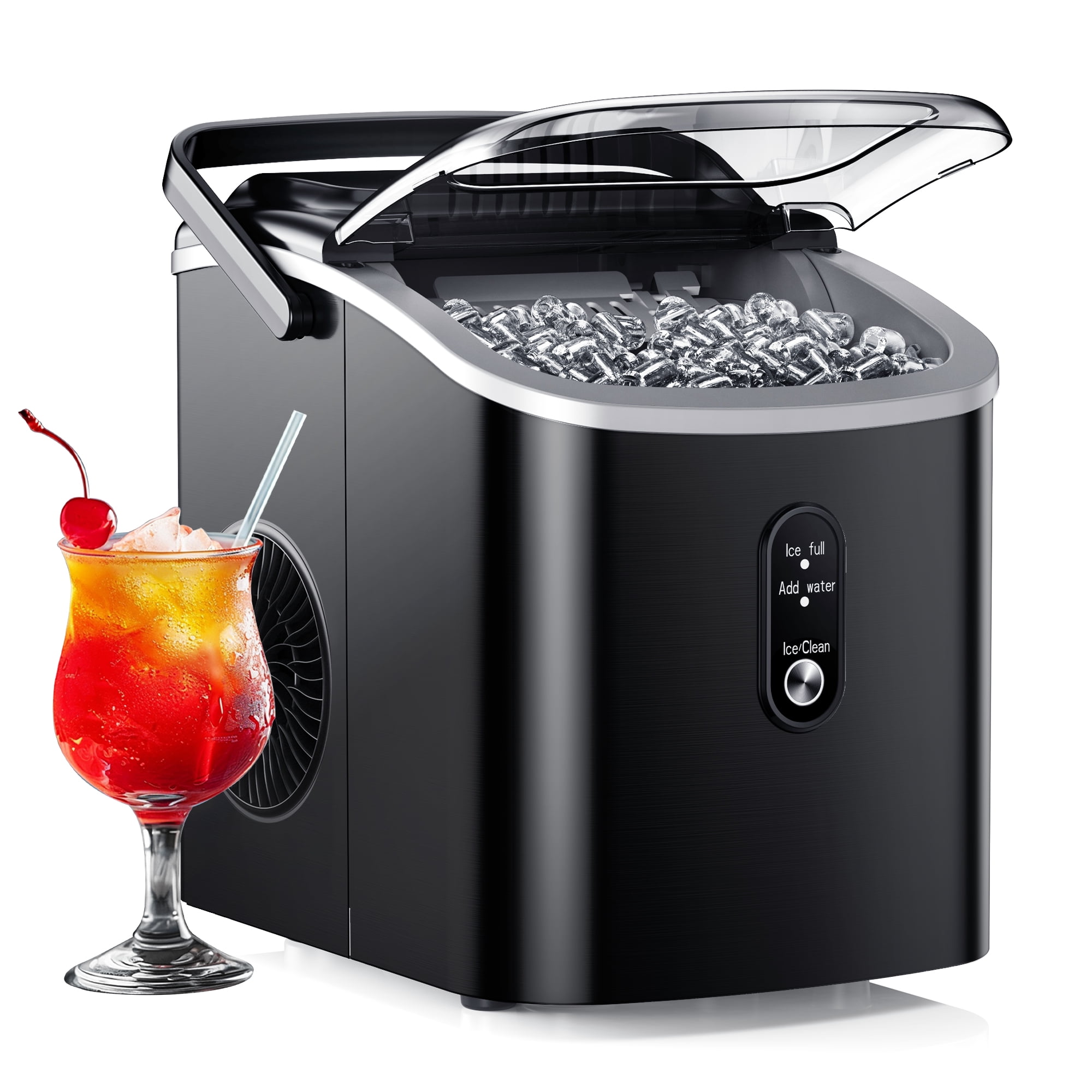 Simzlife Countertop Ice Maker with Handle,Portable Ice