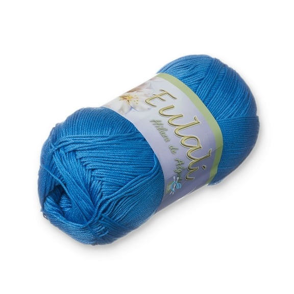 EULALI [100grs] by Omega - Bright 100% Mercerized Egyptian Cotton Thread - Color: 65 Blue