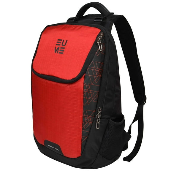 EUME Barret Massager 15.6 inch Laptop Backpack and 29 LTR Nylon Backpack with 2 Port USB Charging (Red)