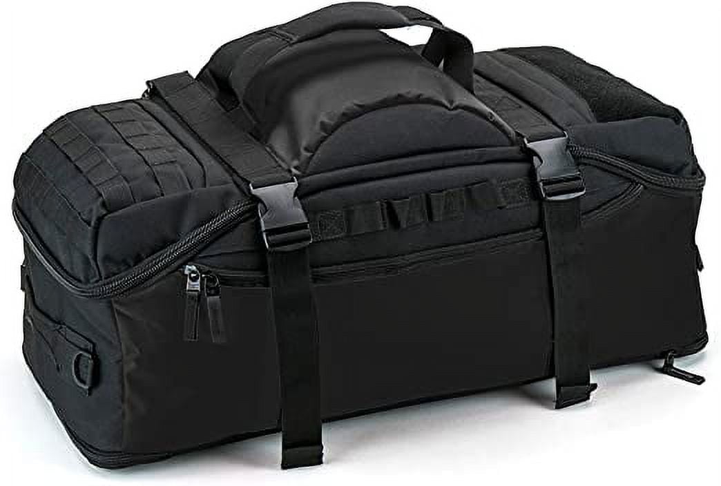 EUNI Basecamp SPORT HIKING Travel 24" Convertible Backpack Duffel Bag, Black