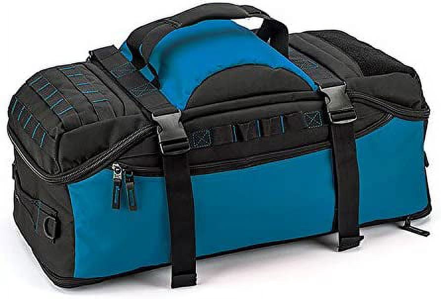 EUNI Basecamp Zaino/Borsone Convertibile 61 Cm – Impermeabile, Tasche Multiple, Blu – Per Viaggi, Sport E Escursionismo