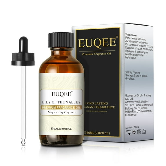EUQEE Fragrance Oil, Lily of the valley, 2.02 fl oz, for use with Fragrance Oil Diffusers, Fragrance Warmers, Potpourri