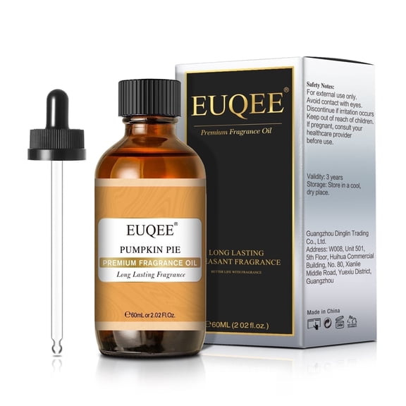 EUQEE 60ml Pumpkin Pie Fragrance Oil for Home, Spa, Office and DIY Soap Making