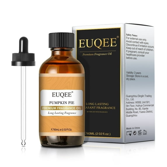 EUQEE 60ml Pumpkin Pie Fragrance Oil for Home, Spa, Office and DIY Soap Making
