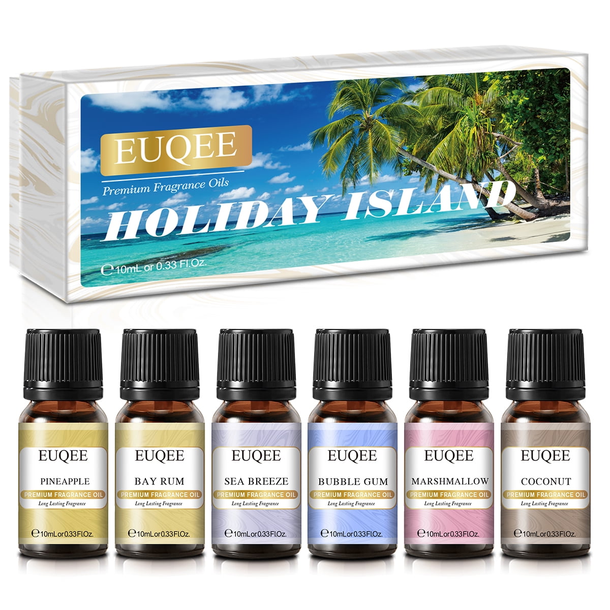 P&J Trading 10ml Premium Fragrance Oil Gift Set - Includes 6-10ml Scented  Oils for Relaxation
