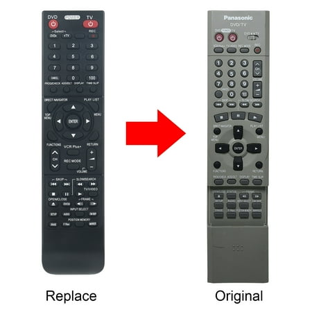 EUR7615KJ0 Replaced Remote Control for PANASONIC DVD RECORDER DMR-E30 DMR-T3030