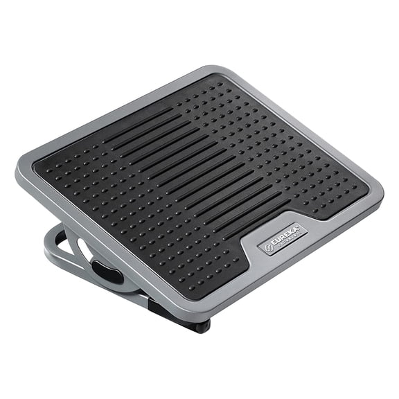 EUREKA ERGONOMIC Tilt Adjustable Footrest, Foot Rest for Under Desk at Work with Massage Surface, Office Foot Rest Under Desk with 20 Degree Tilt No Locking, Metal Frame