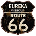 thumbnail image 1 of EUREKA, MISSOURI Route 66 Shield Metal Sign Man Cave Garage 211110014081, 1 of 1