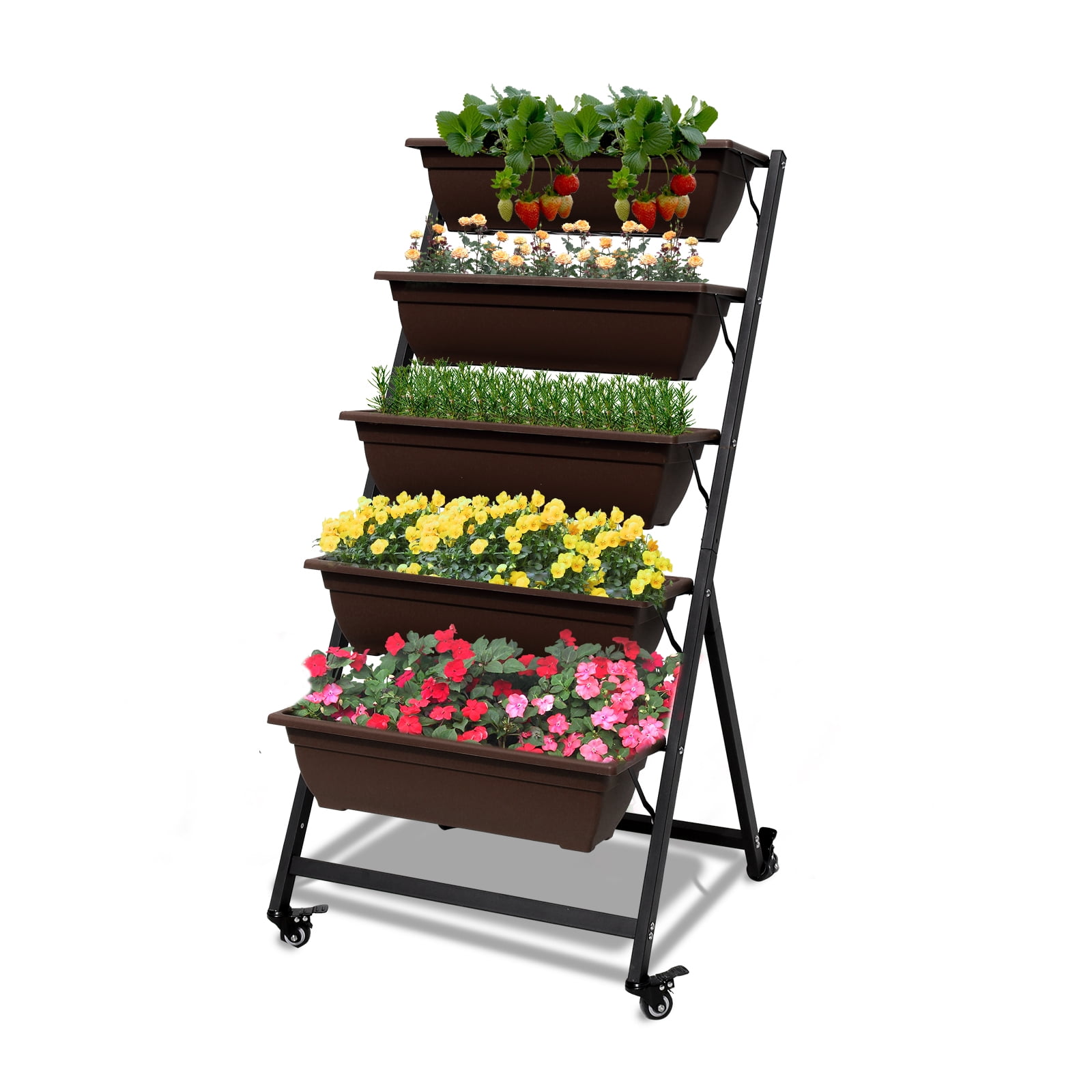 EURO SAKURA Vertical Garden Raised Bed 5Tier Freestanding Elevated