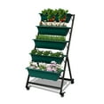 thumbnail image 1 of EURO SAKURA Vertical Garden Raised Bed 5Tier Freestanding Elevated Garden Planter Box with Wheels, Green 51.18IN height, 1 of 7