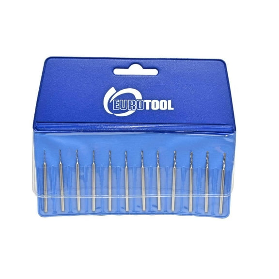 EURO TOOL Uniform Shank Twist Drills, 12 Piece Set