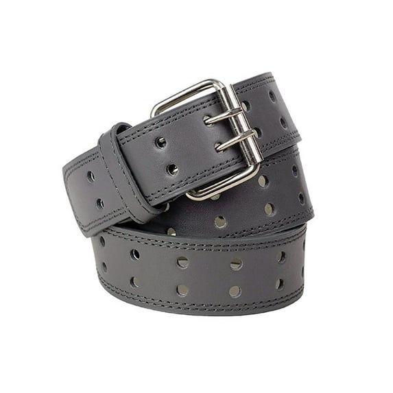 EURO Women's Thick Wide Leather Belt - BN9041 - Dark Gray - S