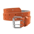 thumbnail image 1 of EURO Womens Thick Wide 2 Hole Leather Belt - Fashion Double Row M, 1 of 2
