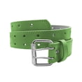 thumbnail image 1 of EURO Womens Thick Wide 2 Hole Leather Belt - Fashion Double Row M, 1 of 2
