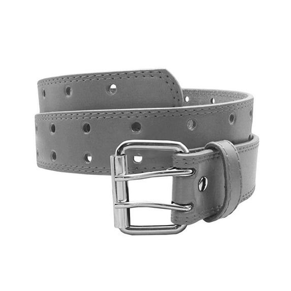 EURO Womens Thick Wide 2 Hole Leather Belt - Fashion Double Row XL