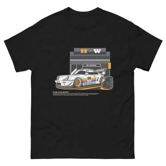 EURO japan drift king sport classic tee t-shirt (Black, S)