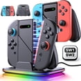 thumbnail image 1 of EUROA Switch 2 Joy-Con Charging Grip, Dual Charging Controller Grip Compatible with Switch 1/Switch 2, 1 of 9