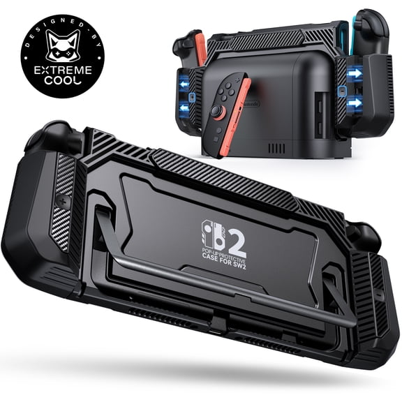 EUROA Switch 2 Update Protective Dockable Case for Switch 2 Console & JoyCon with 1-click detacement & Anti-Scratch