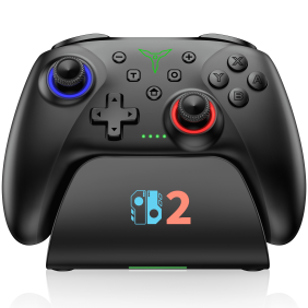 EUROA Switch 2 Pro Controller Compatible with Switch 2/Switch/Switch Lite/OLED, Turbo&Vibration