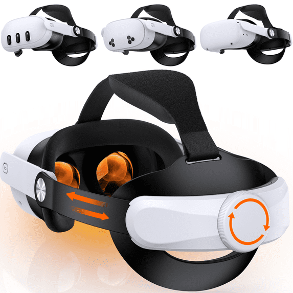 EUROA VR Head Strap for Meta Quest 2/3/3S, VR Headest Accessories adjustable Elite Strap