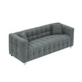 thumbnail image 1 of EUROCO 116.5×90.6" Oversized Corduroy Sectional Sofa up to 6-seater U-shaped Combination Couch with Storage ottoman, USB Interfaces for Living Room, Office, and Spacious Space,Gray, 1 of 5