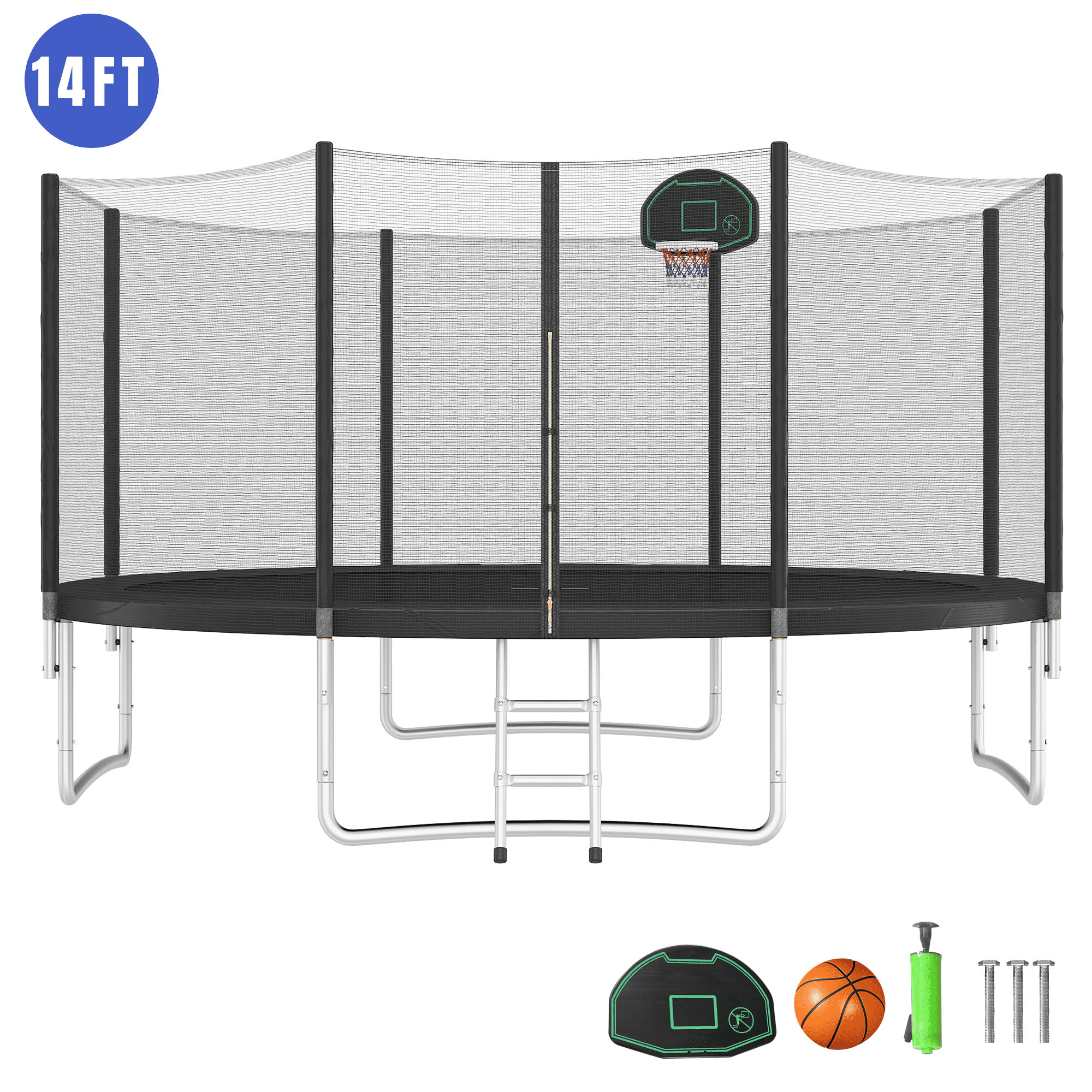 EUROCO 1400LBS 14FT Trampoline for Adults and Kids,Trampoline with