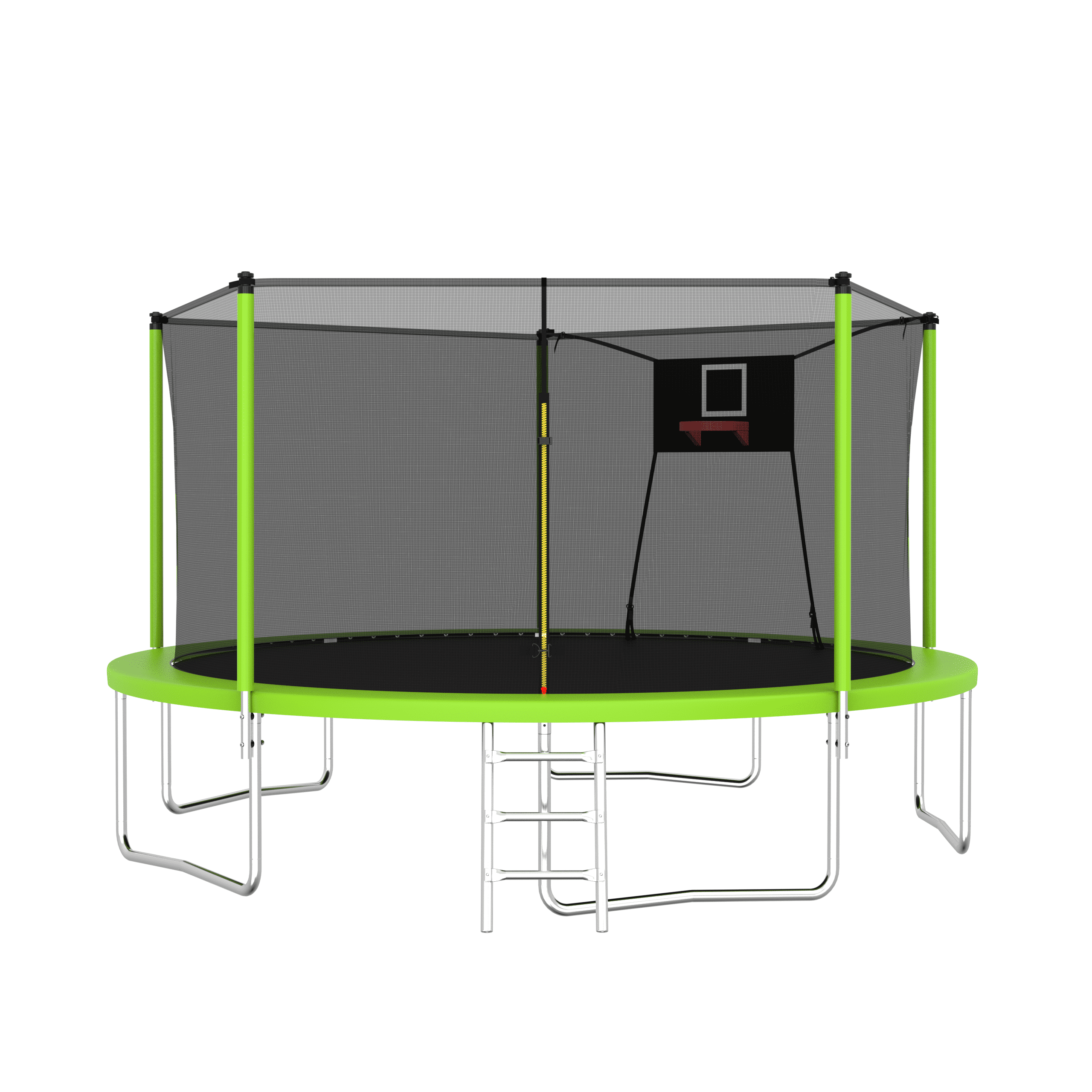 EUROCO 14FT Trampoline with Basketball Hoop & Enclosure, 2000lbs 10FT 12FT 14FT 15FT Trampoline for Kids and Adults, Outdoor Backyard Trampoline