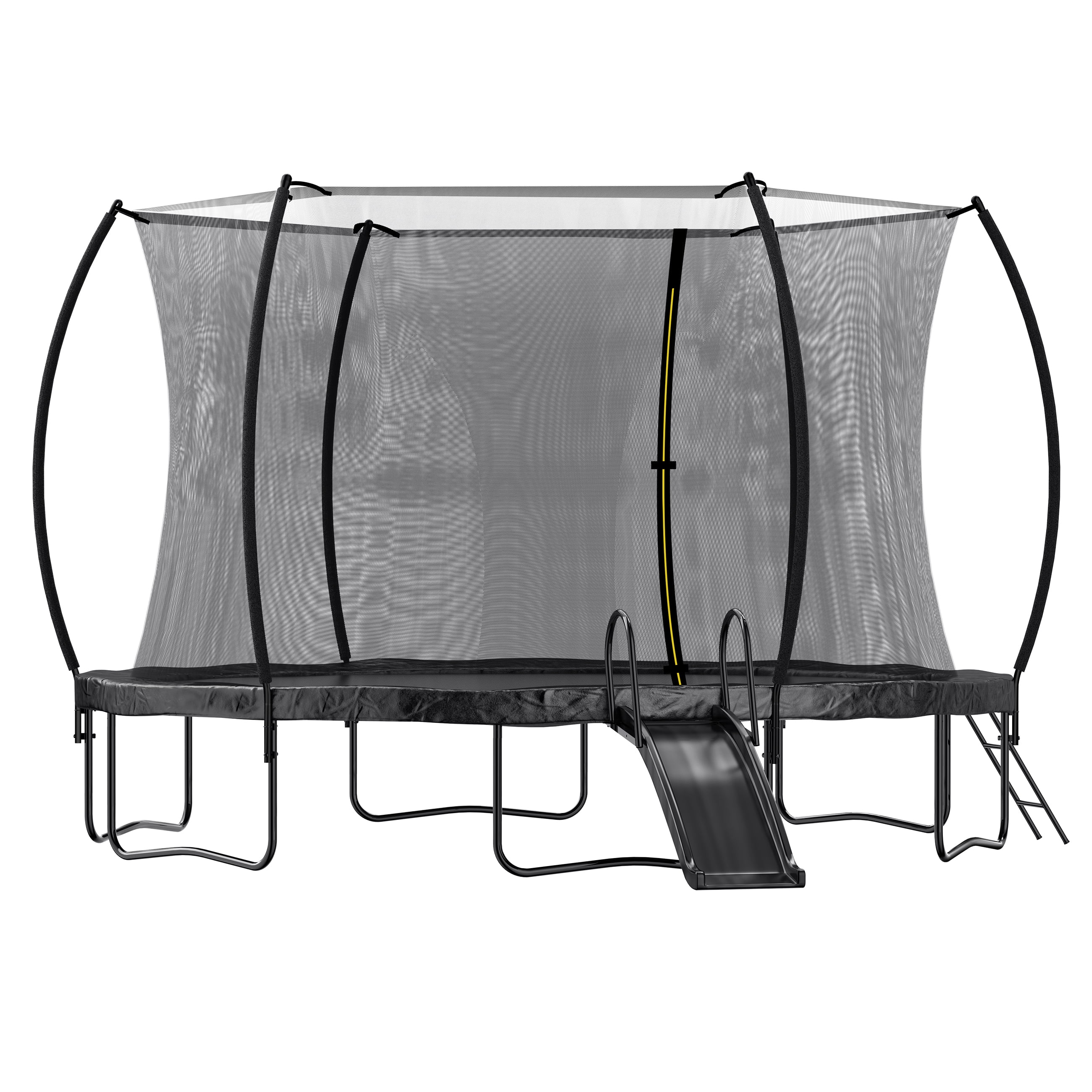 EUROCO 16FT Trampoline with Slide for Kids,Trampoline with Enclosure