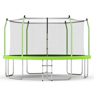 GVDV 16' Outdoor Recreational Trampoline, Backyard Pumpkin