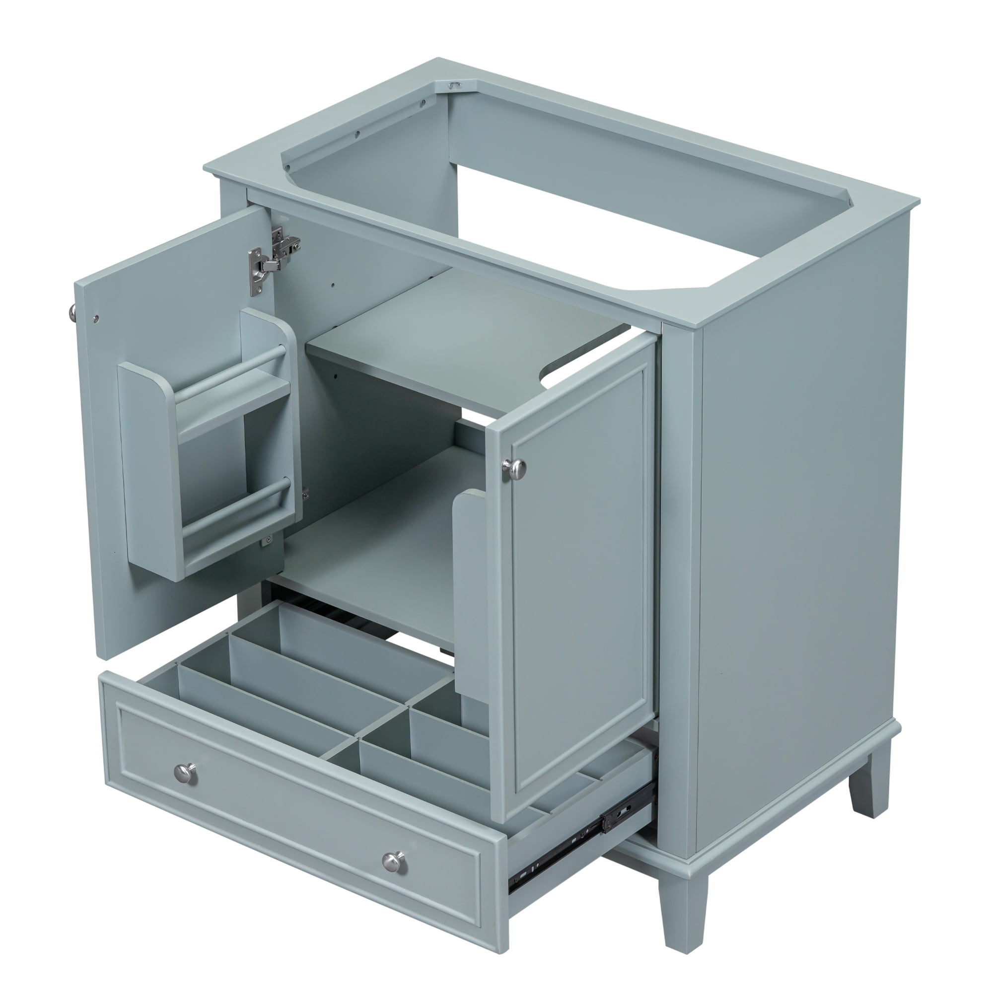 EUROCO 30" Bathroom Vanity Base Only,Bathroom Vanity Without Top Sink, Modern Freestanding ...