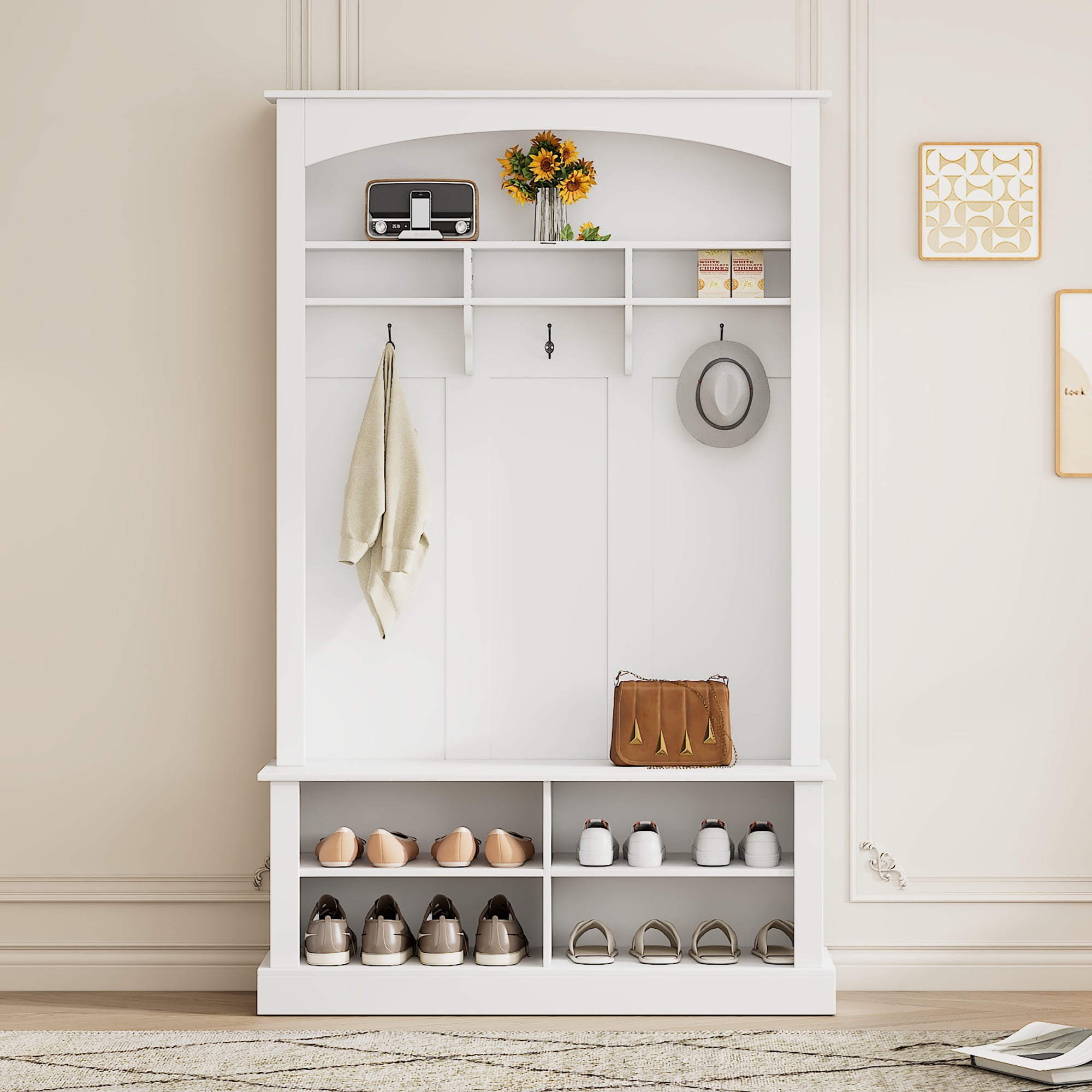 Entryway cabinet bench discount